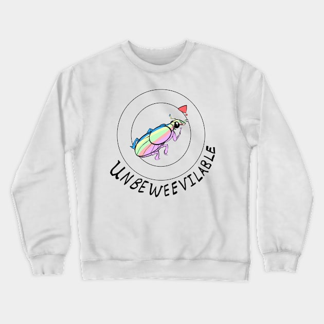 Unbeweevilable! Crewneck Sweatshirt by Cup O Isopod